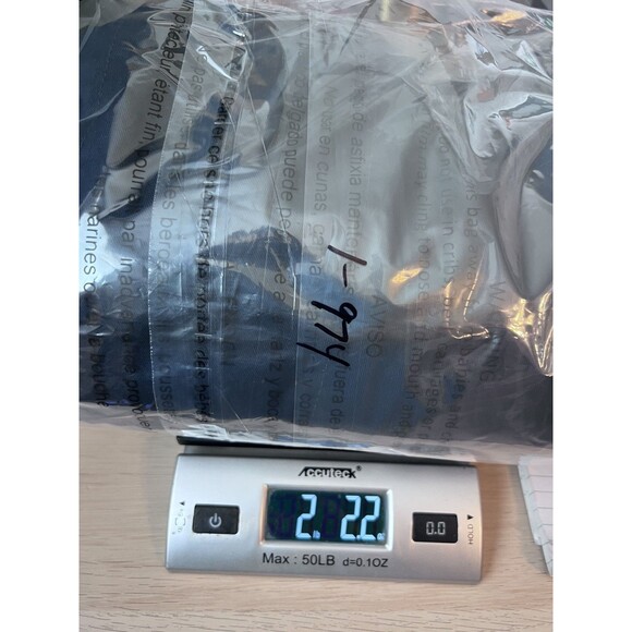 Vtg Sporty's Pilot Shop Navy Blue Flight Bomber Leather Collar  Type A5 Jacket L - Picture 13 of 13